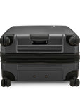An image of the bottom of the archer luggage with the button handle for easy handling.