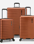 front view of Archer 3 Piece 4 Wheel Spinner Luggage Suitcase Set